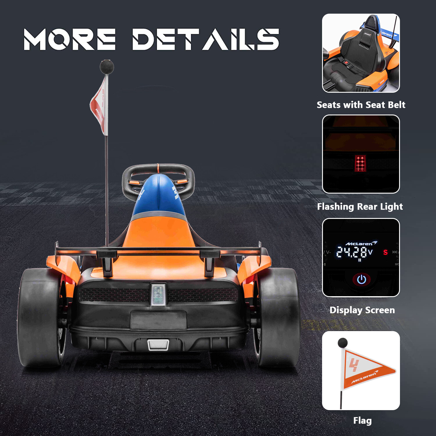 Electric Go Kart; Kid de carro elétrico; Go Kart Kid; Pedal Go Kart; Carro Drift; Vá Kart Kid; Ride 24v;