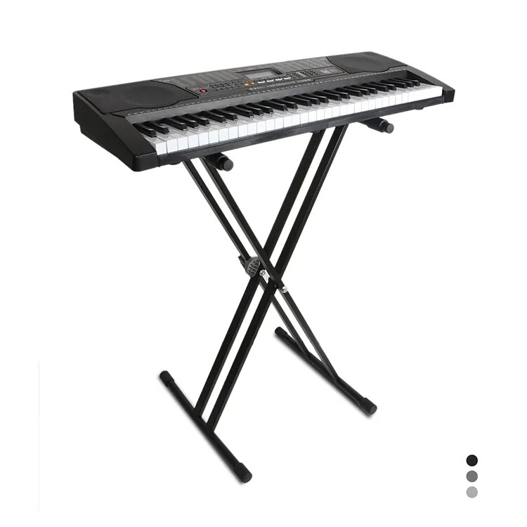 QA210 Double X Style Adjustable foldable Keyboard Stand
