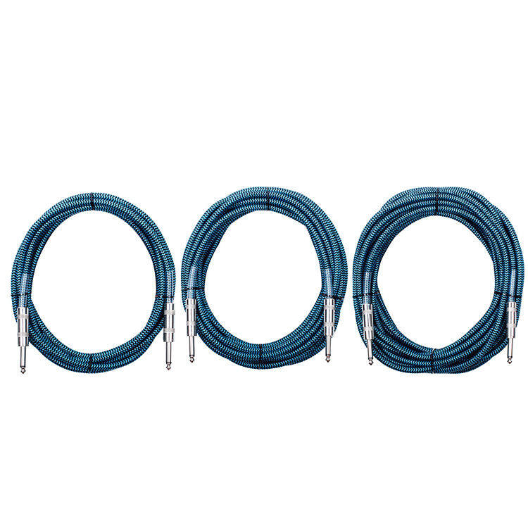 XA03 High-quality 3M/6M/10M Weaving acoustic guitar cable connection wire