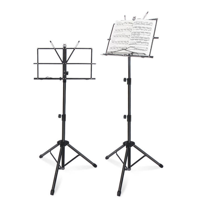 Free Sample New Designed Cheap foldable Round tube music stand and aluminum alloy connector P-02