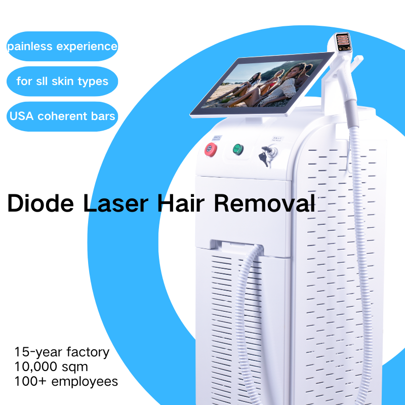12pcs USA Coherent Bars High Power 755nm 808nm 940nm 1064nm Ice Titanium Diode Laser Painless Hair Removal Machine