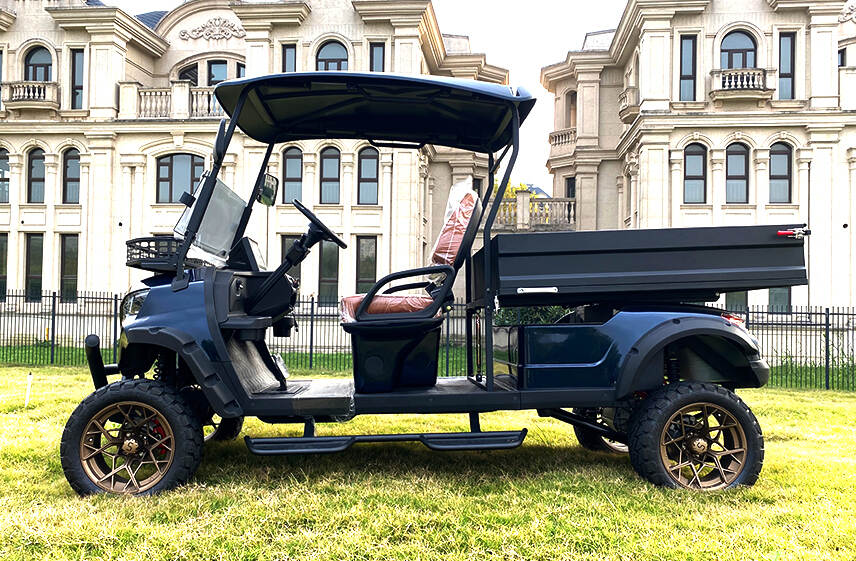 2nd generation lifted golf cart B model with rear cargo box