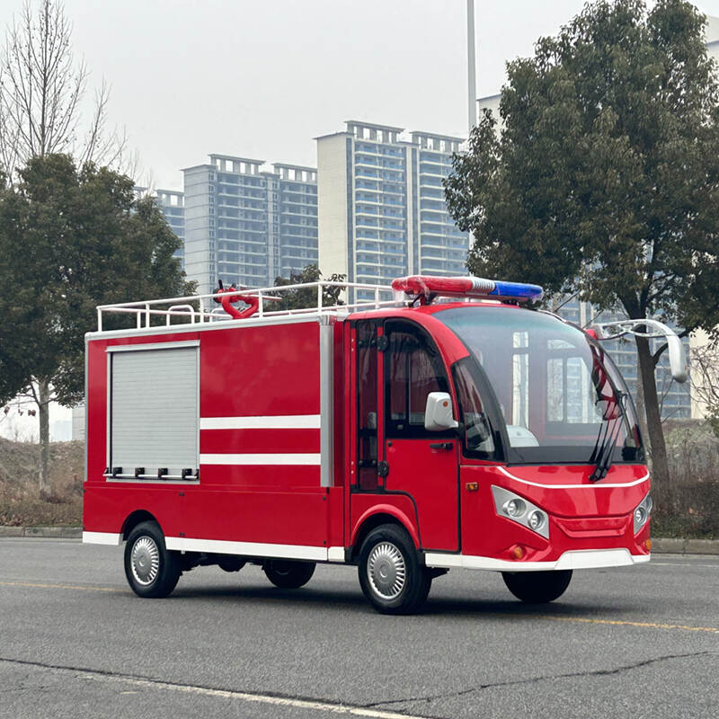 Electric single-row fire truck