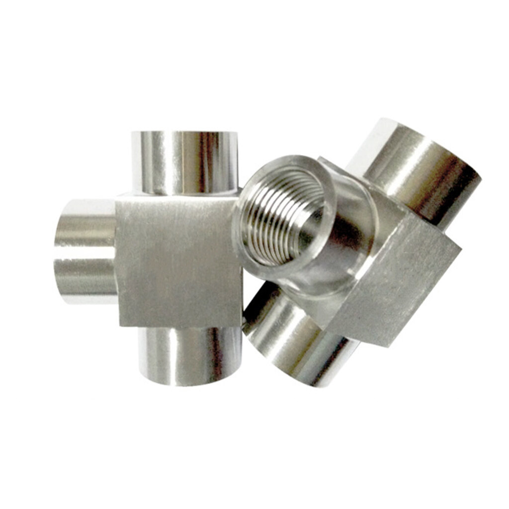 304 Stainless Steel Tee Type High Pressure Fitting Fittings