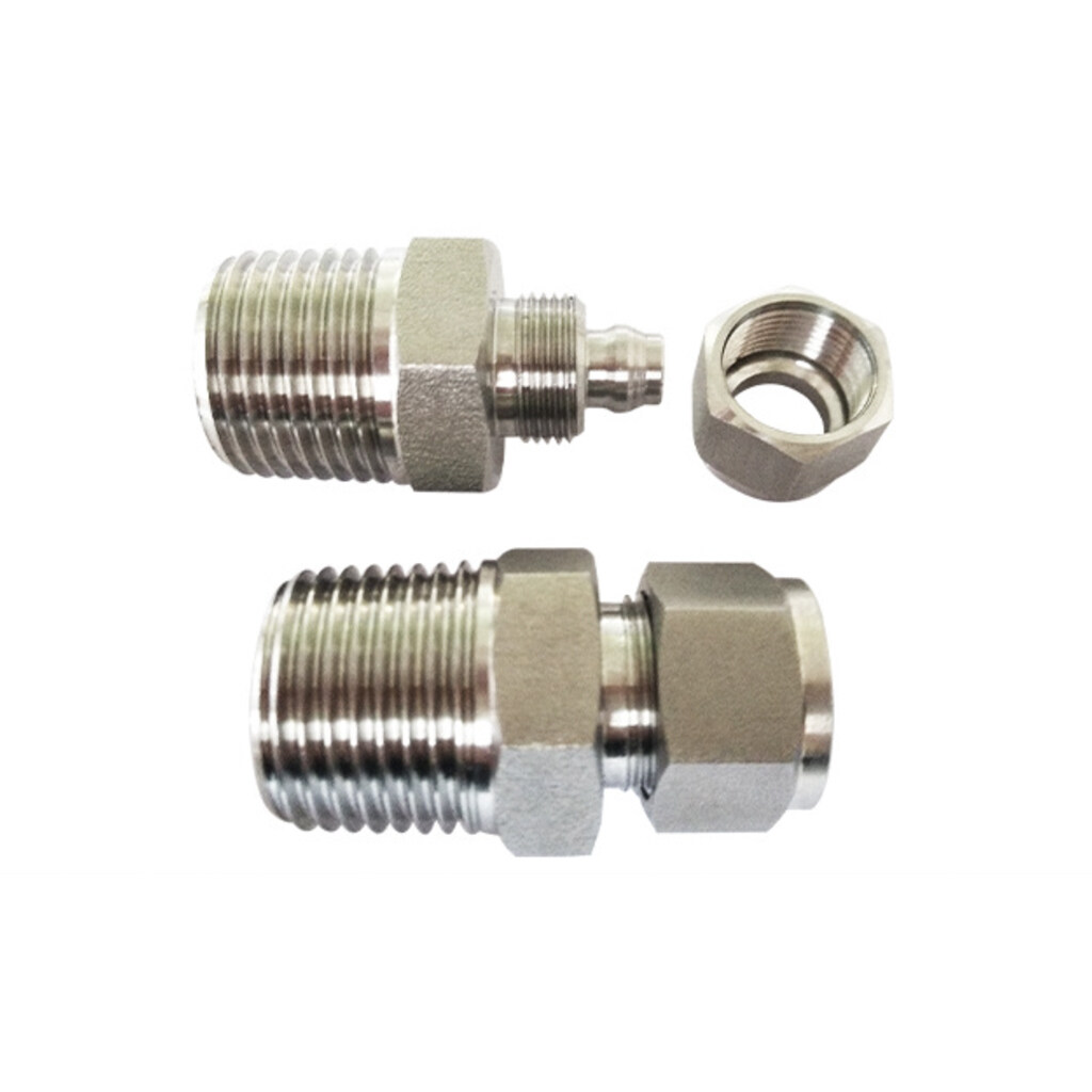 Stainless Steel Connector Fittings Compression Tube Fittings Double Ferrule Fittings