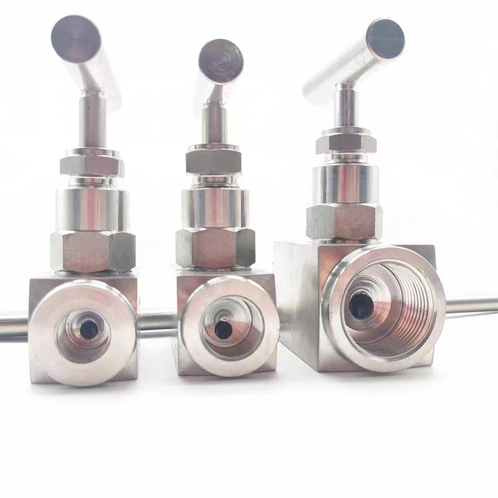 Stainless Steel High Pressure Compression End Connection Double Ferrule Valves Bellows Sealed Globe Valves