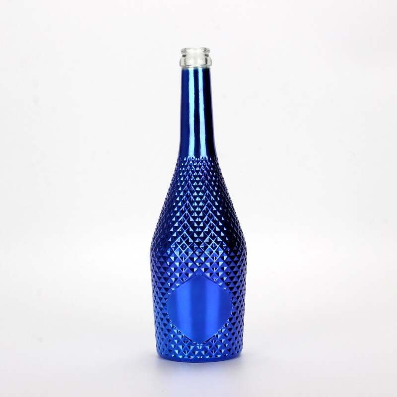 China champagne wine glass bottle, glass champagne bottles wholesale
