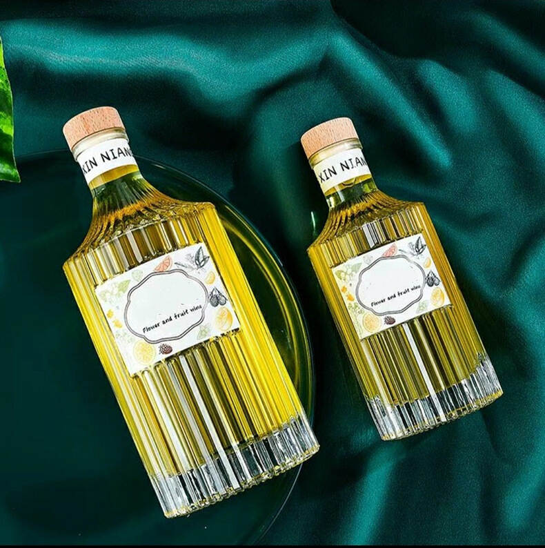 China Frosted Beverage Glass Bottle