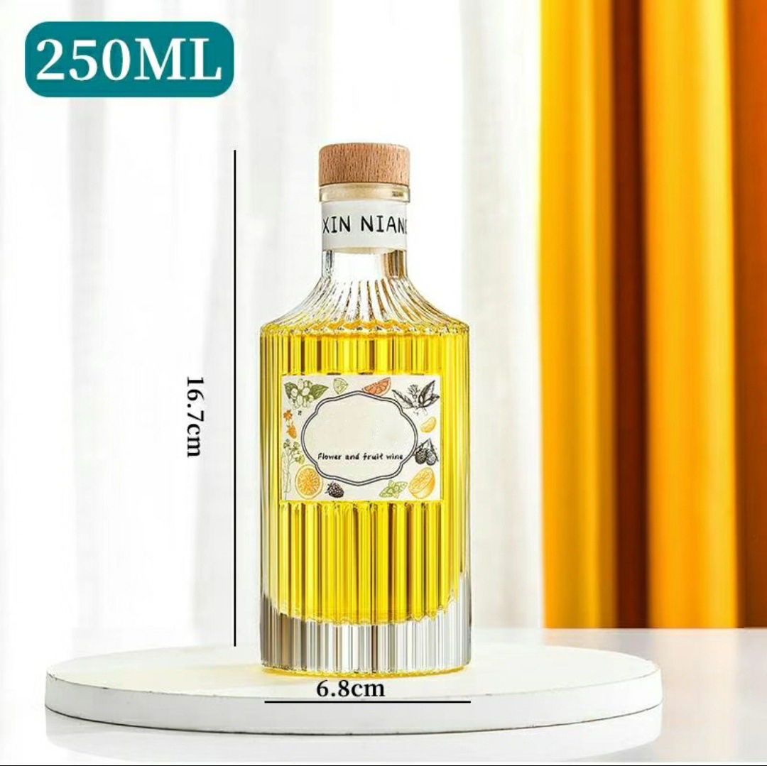 China Frosted Beverage Glass Bottle