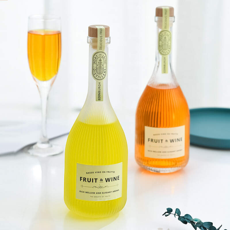 375 ml Glass Round Liquor Bottle, 500ml Boston round glass bottle