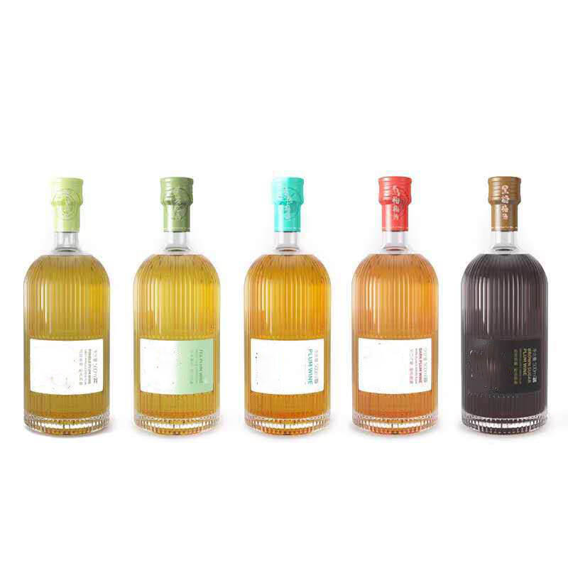 375 ml Glass Round Liquor  Bottle
