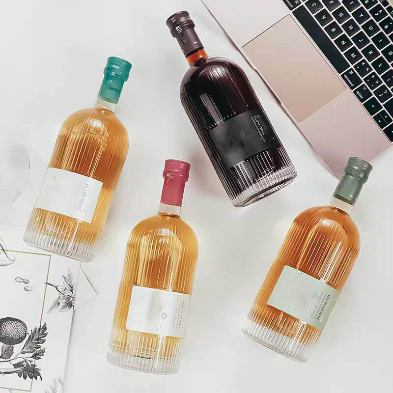 375 ml Glass Round Liquor Bottle, 500ml Boston round glass bottle