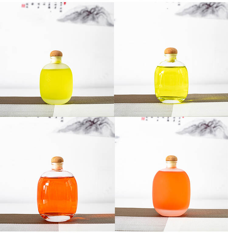 China fruit juice empty glass bottle, wholesale fruit infuser water bottle