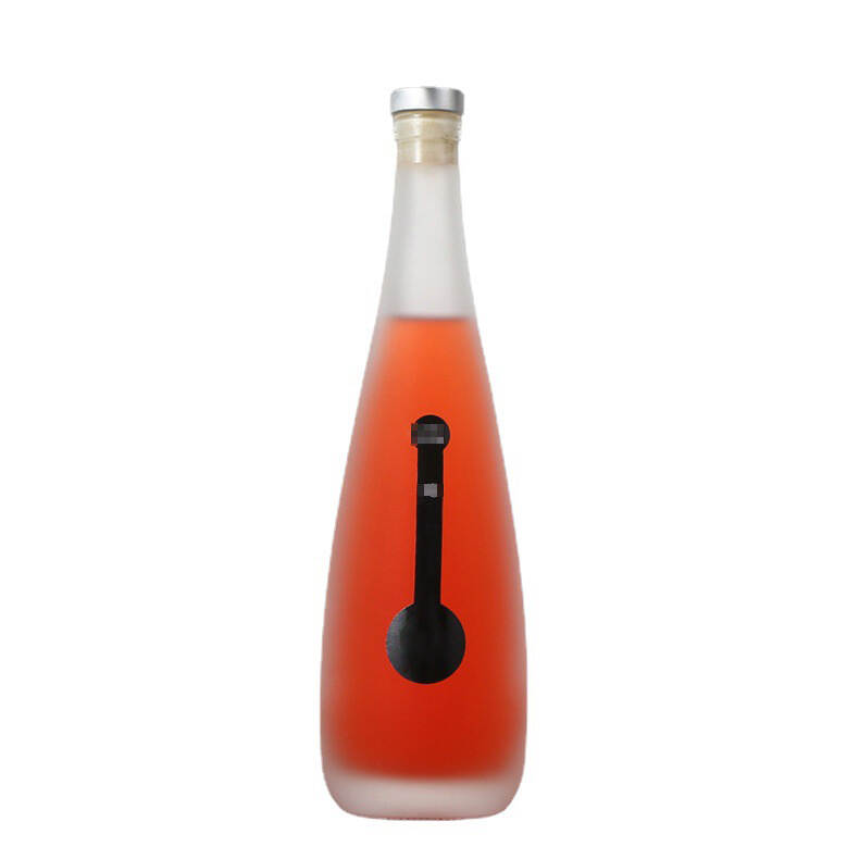Glass Juice Bottle With Long Neck