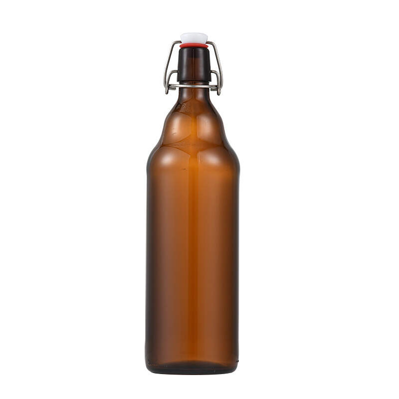 Amber Glass EZ Cap Beer Bottle
