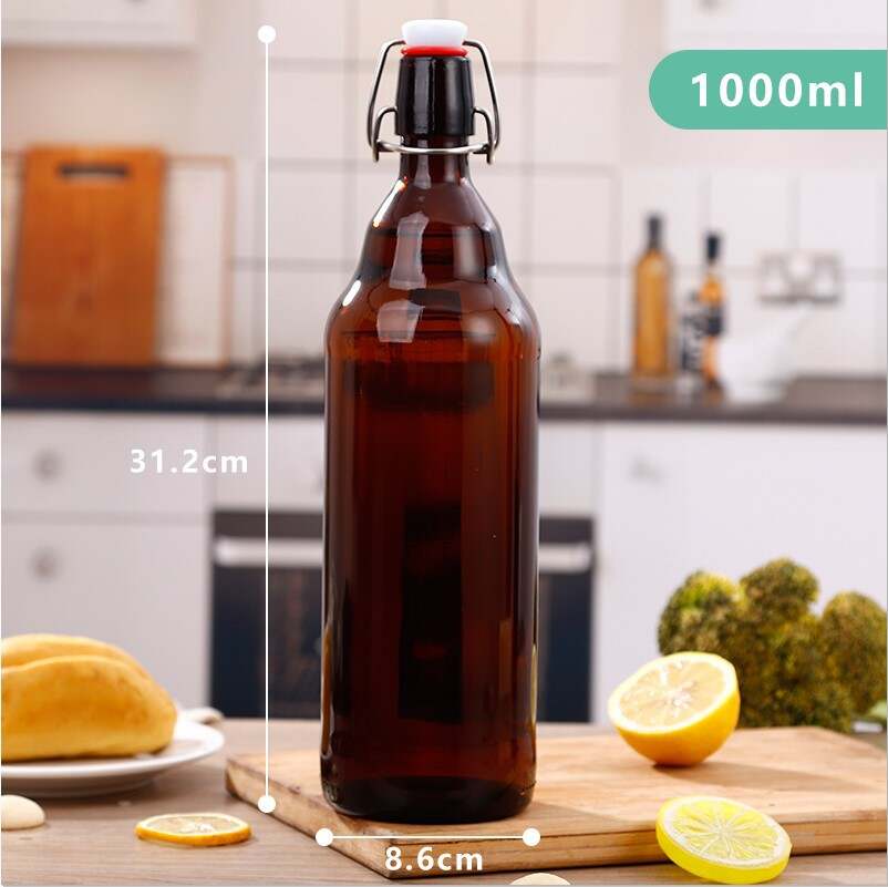 16 oz ez cap beer bottles, ez cap swing top beer bottles