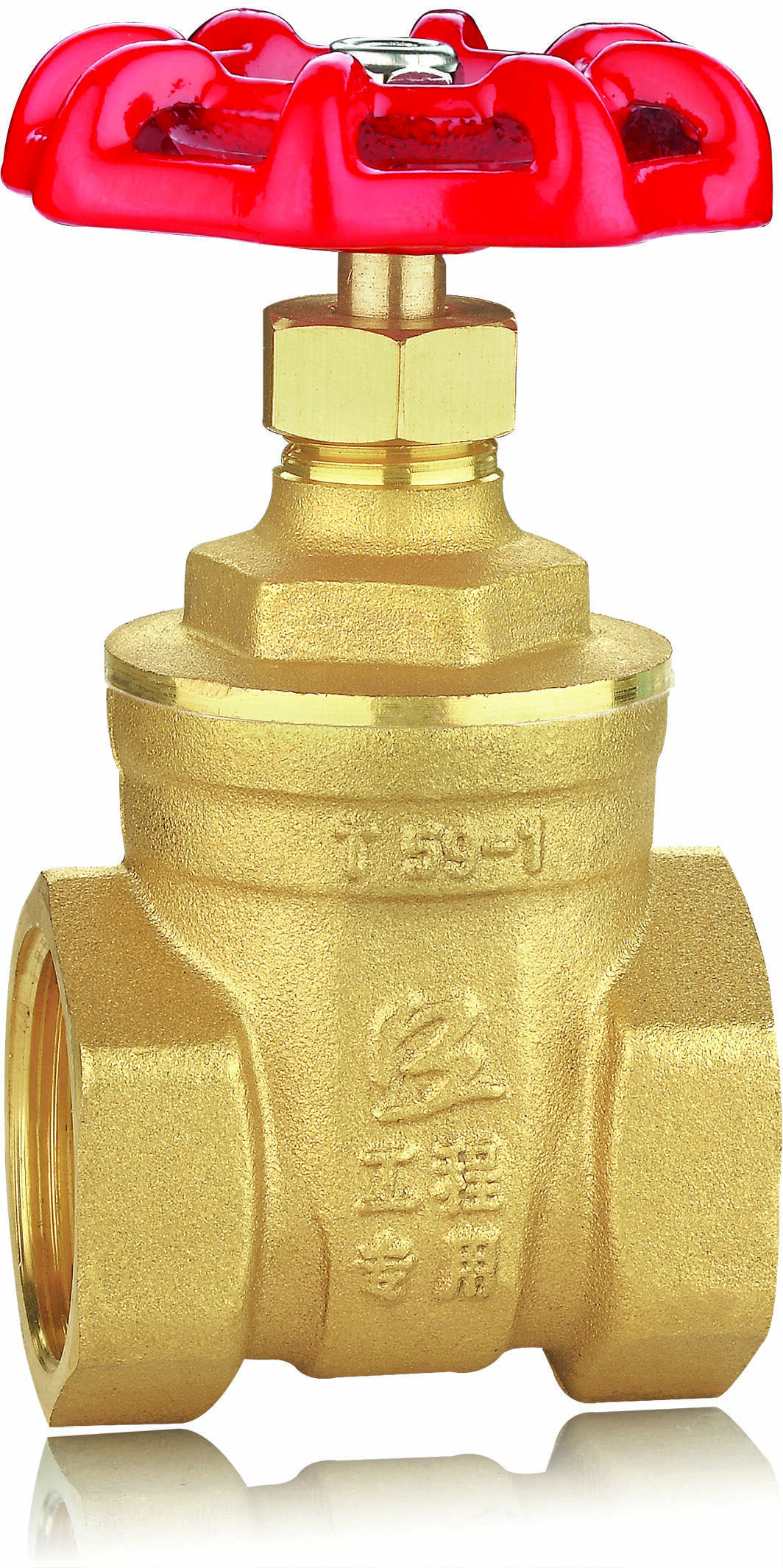 Brass full port gate valve