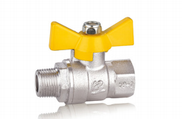 Butterfly handle high-temperature ball valve with internal and external thread(280℃)