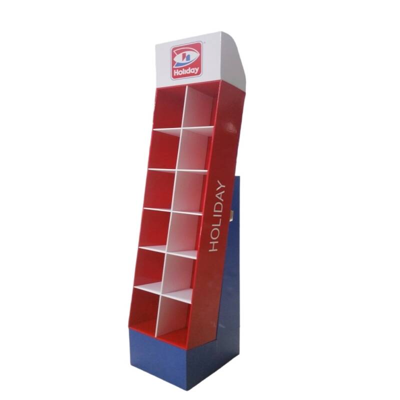 Lightweight Cardboard Stand Display Flat Packed Retail Store Display Stands