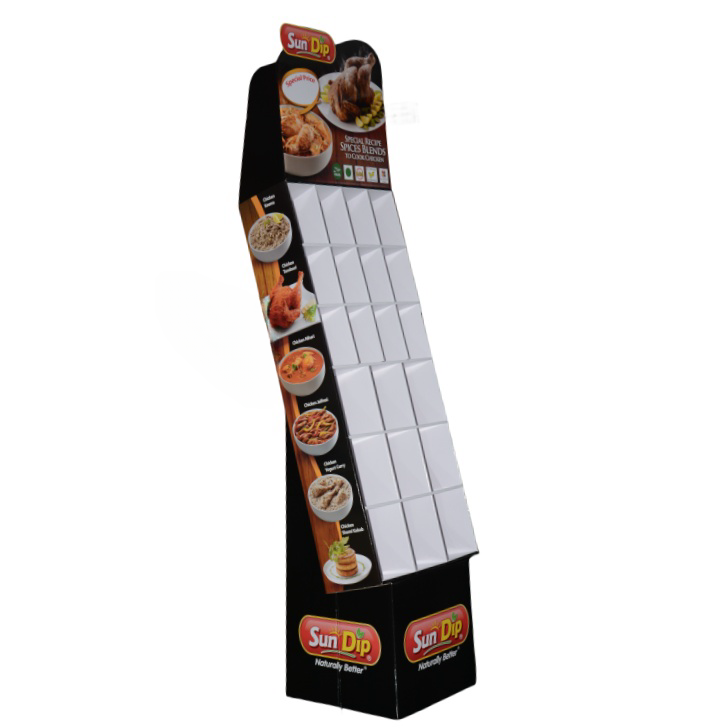 Sturdy Cardboard Retail Display Stands Promotion Corrugated Floor Displays