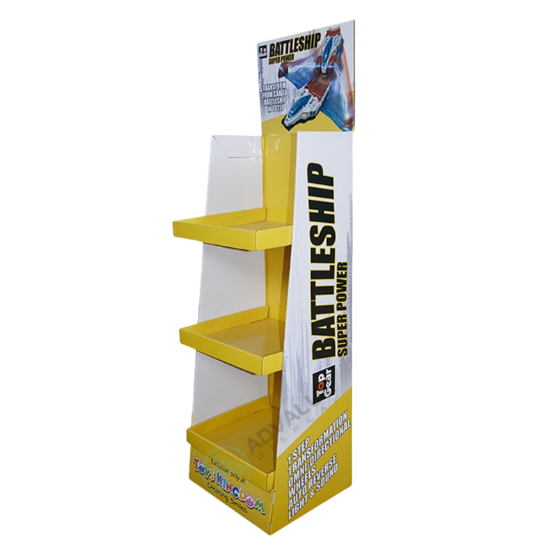 Customizable Cardboard Shelf Display Racks For Retail / Promotion