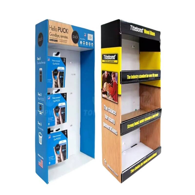Full Color Printing Cardboard Sidekick Display With Glossy / Matte Lamination