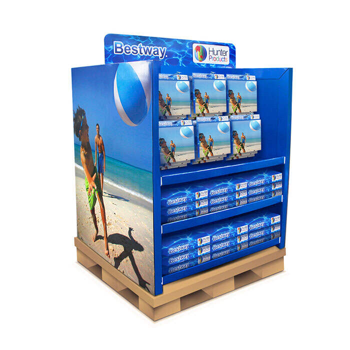 Customized Corrugated Display Rack For Products Promotion And Retail Store