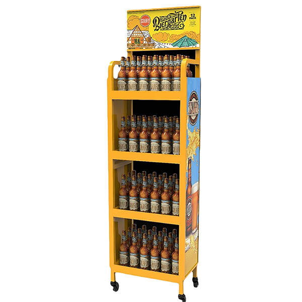 3 Tier Adjustable Metal Supermarket Display Rack Shelves For Shop
