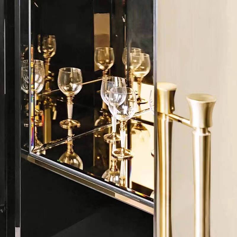 Luxury wine cabinet-Leather wine cabinet-Italian wine cabinet