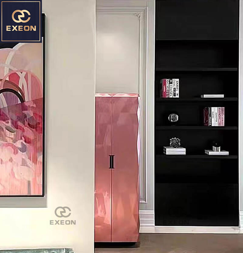 Luxury wine cabinet-Pink wine cabinet-High-grade cabinet