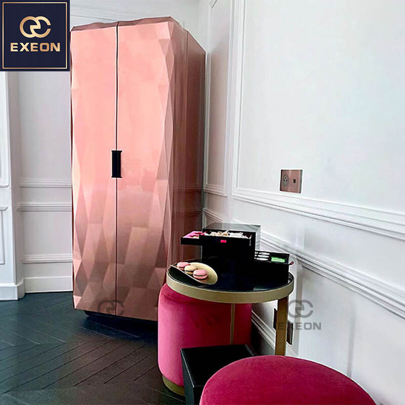 Luxury wine cabinet-Pink wine cabinet-High-grade cabinet