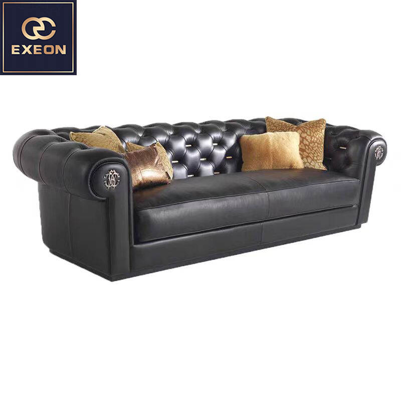 Leather sofa-Pull-up sofa-Plush sofa-In-line sofa