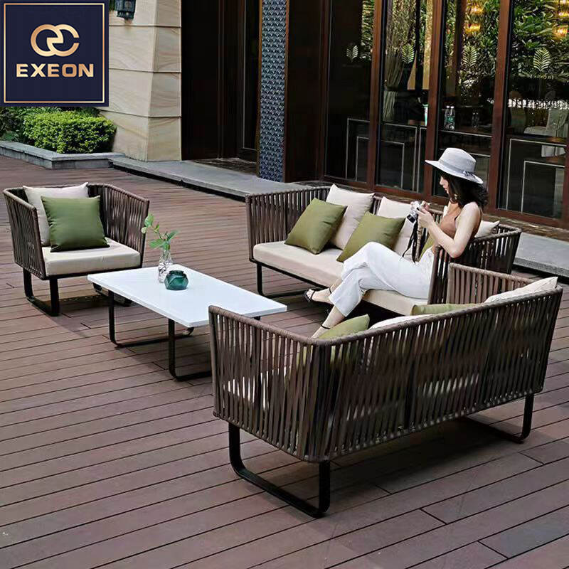 Outdoor sofa-Garden sofa-Patio sofaTeak sofa-Teak sofa-Built-up sofa