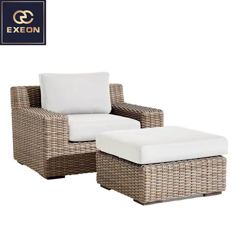 Outdoor lounge chair-Rattan recliner-Combination lounge chair-Modern recliner