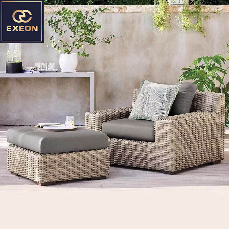 Outdoor rattan garden luxury outdoor family combination lounge chairs