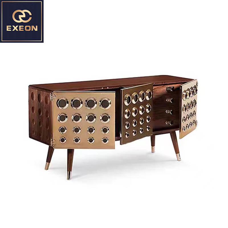 Luxury TV cabinet-Modern TV cabinet-Gold TV stand