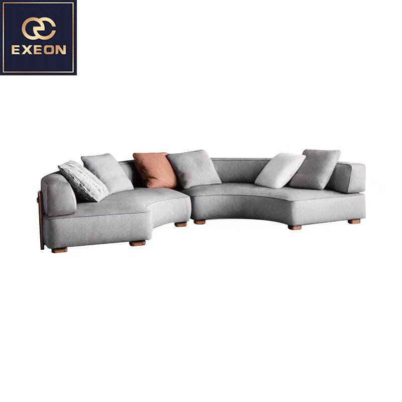 Plush sofa-Curved sofa-Outdoor sofa