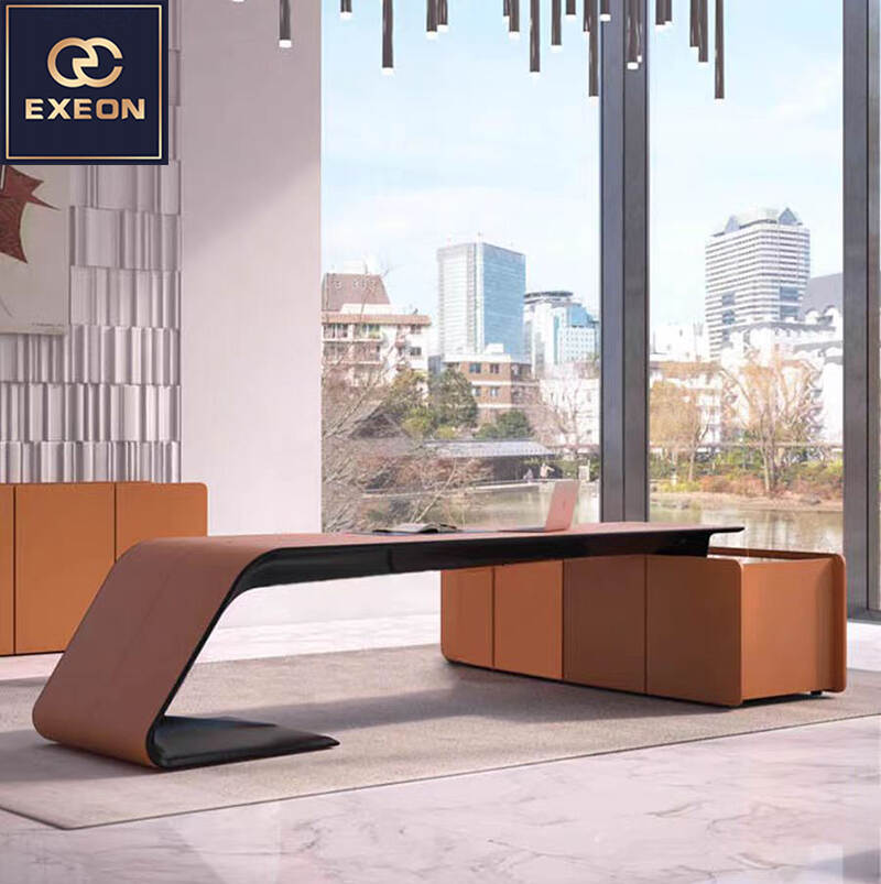 Luxury desk-Bugatti desk-Leather desk-Italian desk