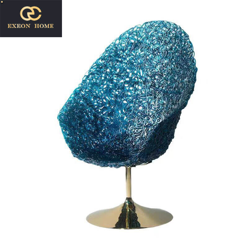 Fashion Italian creative design crystal Queen luxury chair