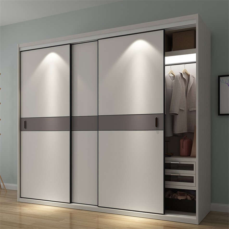 Wooden Model Sliding Door Wardrobe Door