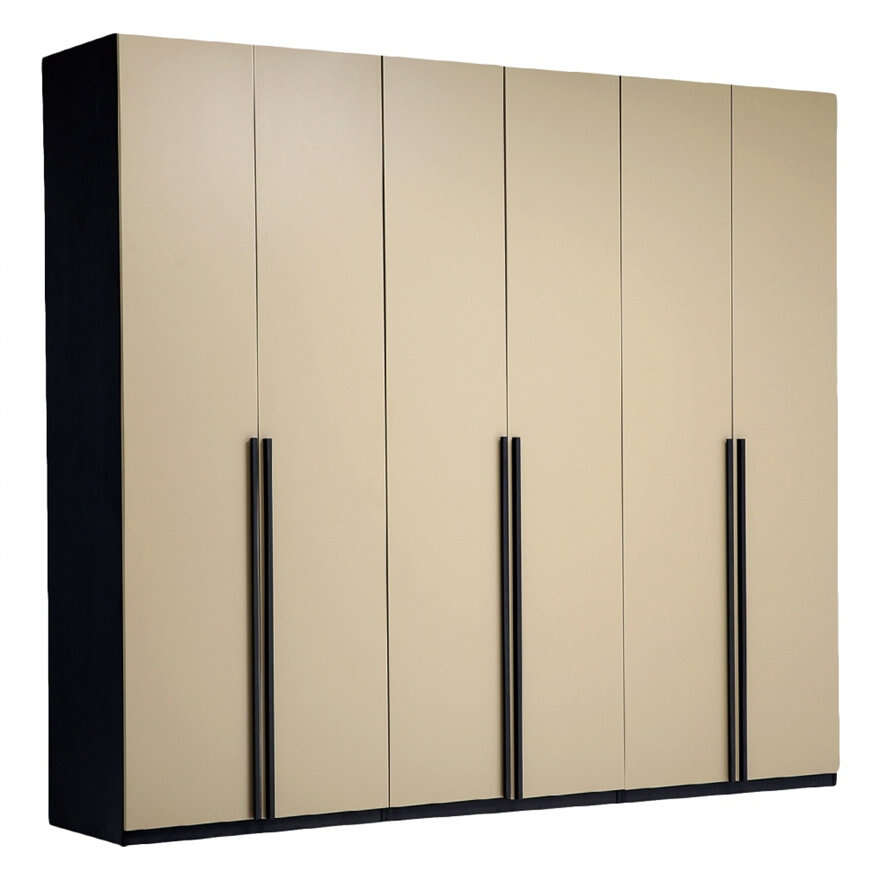 Lacquer Open Door Wardrobe Closet Design