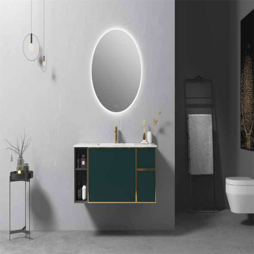 Wall Mounted Modern Sink Bathroom Cabinet Vanity