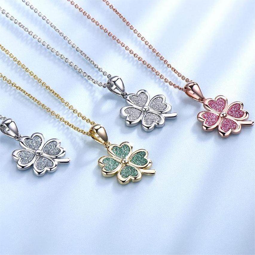 4 leaf clover pendant necklace, four leaf clover pendant necklace