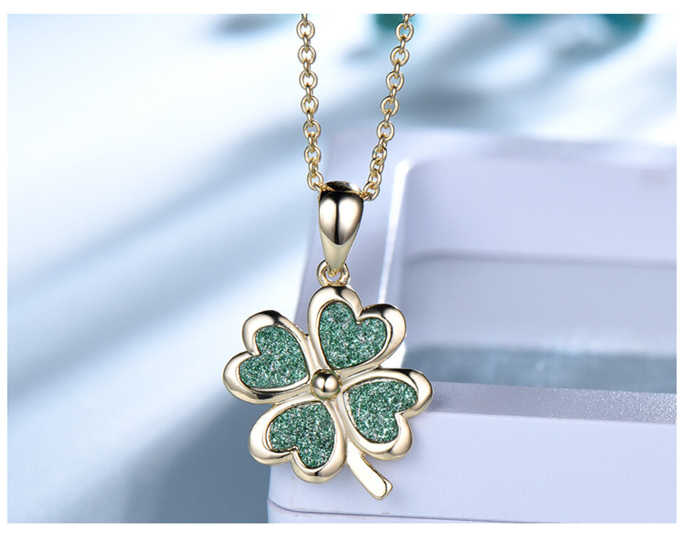 4 leaf clover pendant necklace, four leaf clover pendant necklace