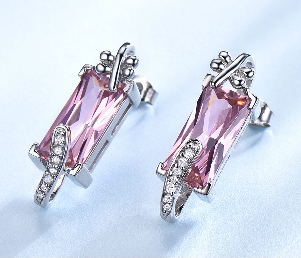 zircon jewelry set, pink fashion jewelry sets