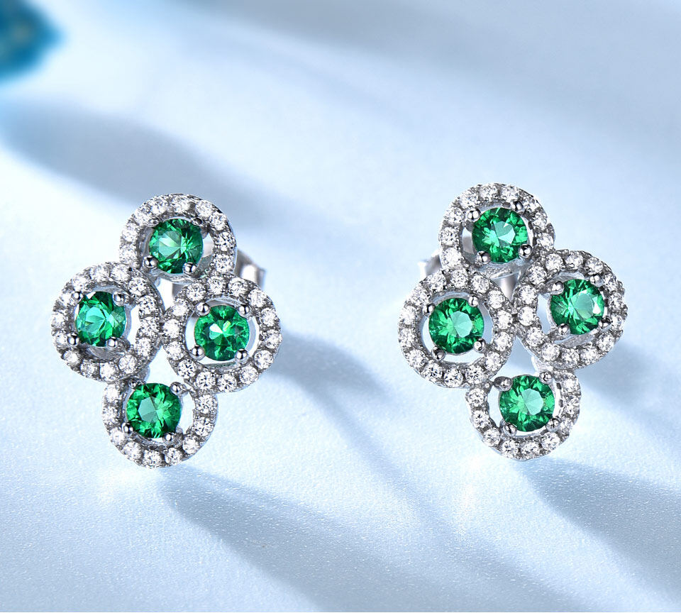 emerald stud earrings silver, emerald stud earrings sterling silver, emerald green stud earrings silver, emerald green stud earrings, diamond stud earrings green emerald