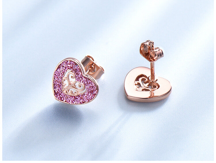 rose gold earrings wholesale, heart earrings wholesale, heart stud earrings rose gold, rose gold heart stud earrings, rose gold heart shaped stud earrings, rose gold diamond heart stud earrings, rose gold plated heart stud earrings