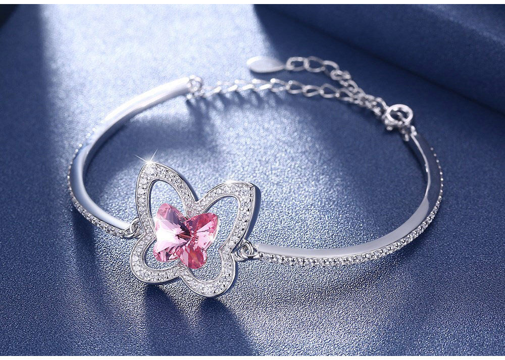 anniversary bracelets for women, 925 solid silver bracelet