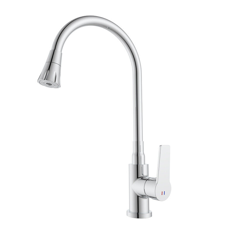 China Pull Out Kitchen Faucet Suppliers Hot-cold Water Outlet Brass Kitchen Faucet High Quality Kitchen Faucets