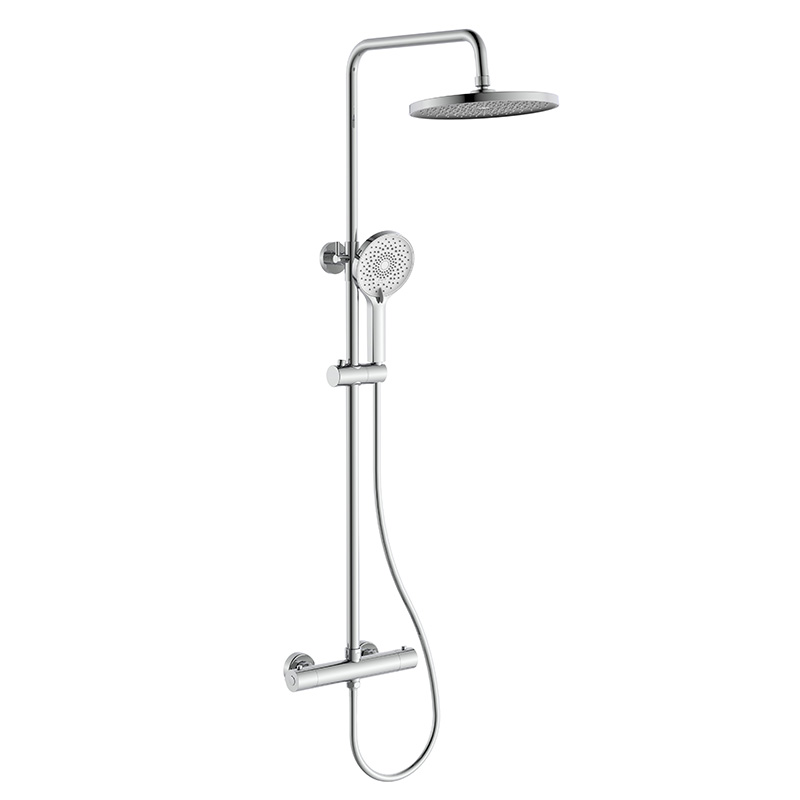 hot-cold water out brass shower set dealer, brass bath and shower faucets, outlet brass rainfall shower set supplier, outlet brass rainfall shower set china, brass thermostatic rainfall shower faucet manufacturer